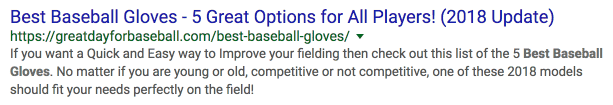 SEO best practices example