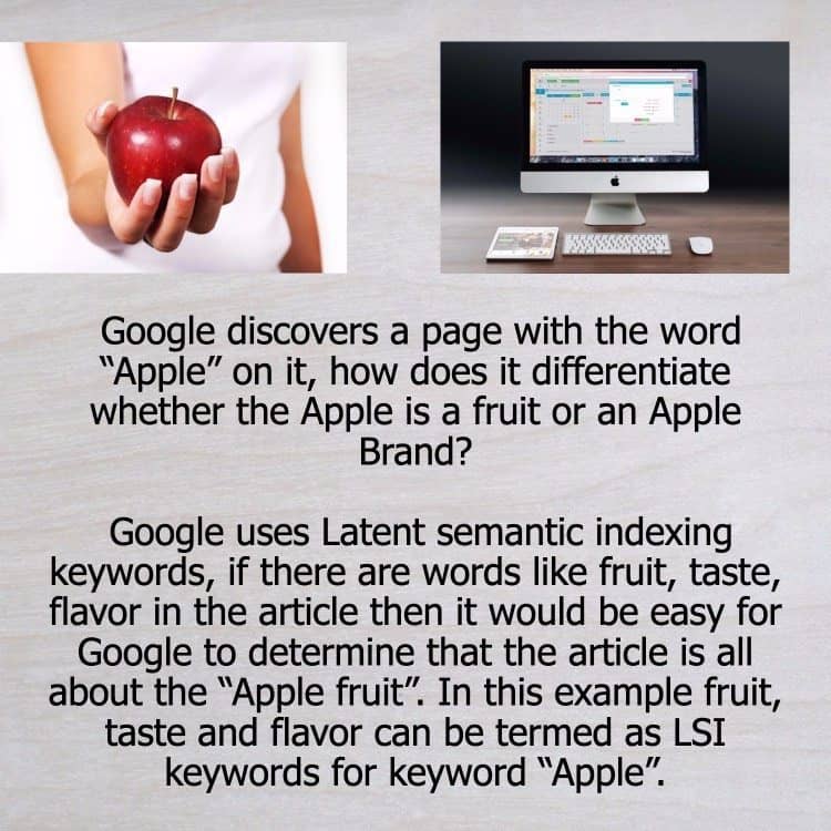 apple vs apple indexing by latent semantic analysis