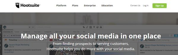 social media tools for business by Hootsuite