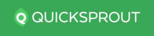 An image of the words QuickSprout in white color with a green background