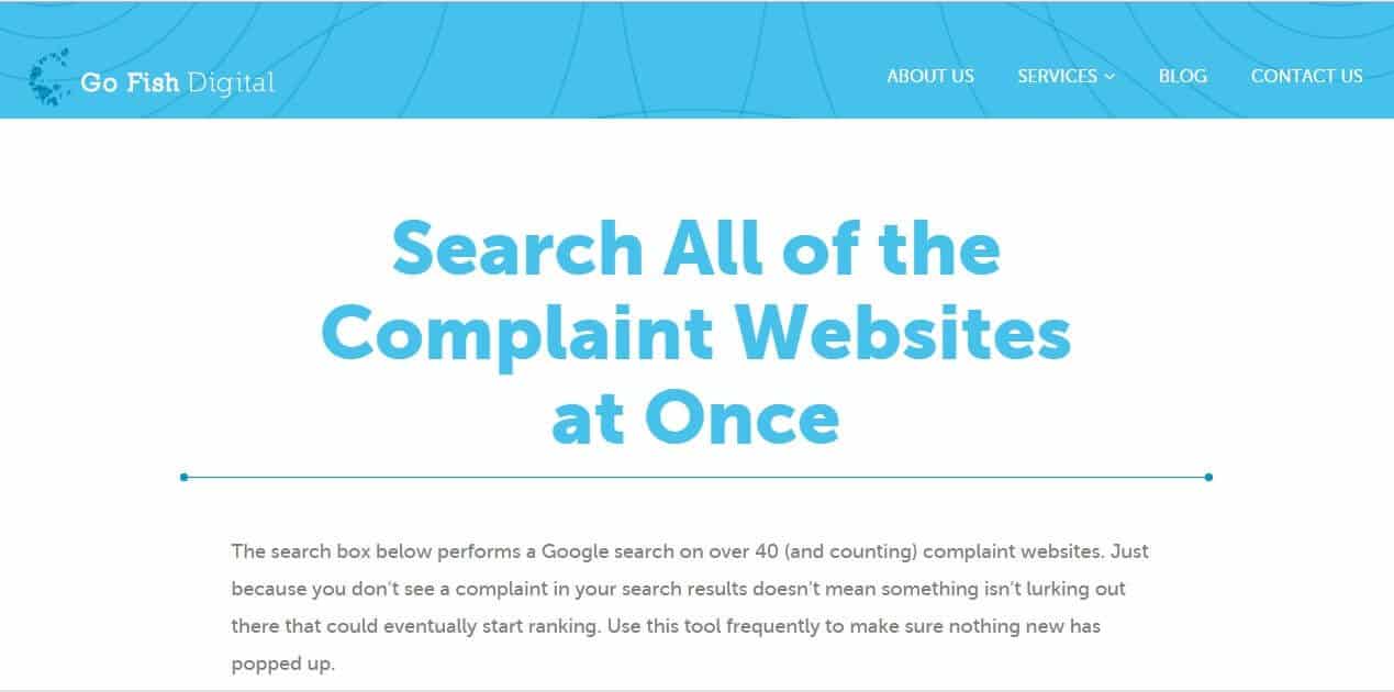gofish digital complaint search