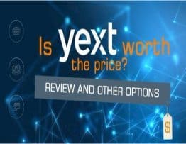 Yext featured image of Yext Powerlisting with a text of IS yext worth the price? Review and other options;