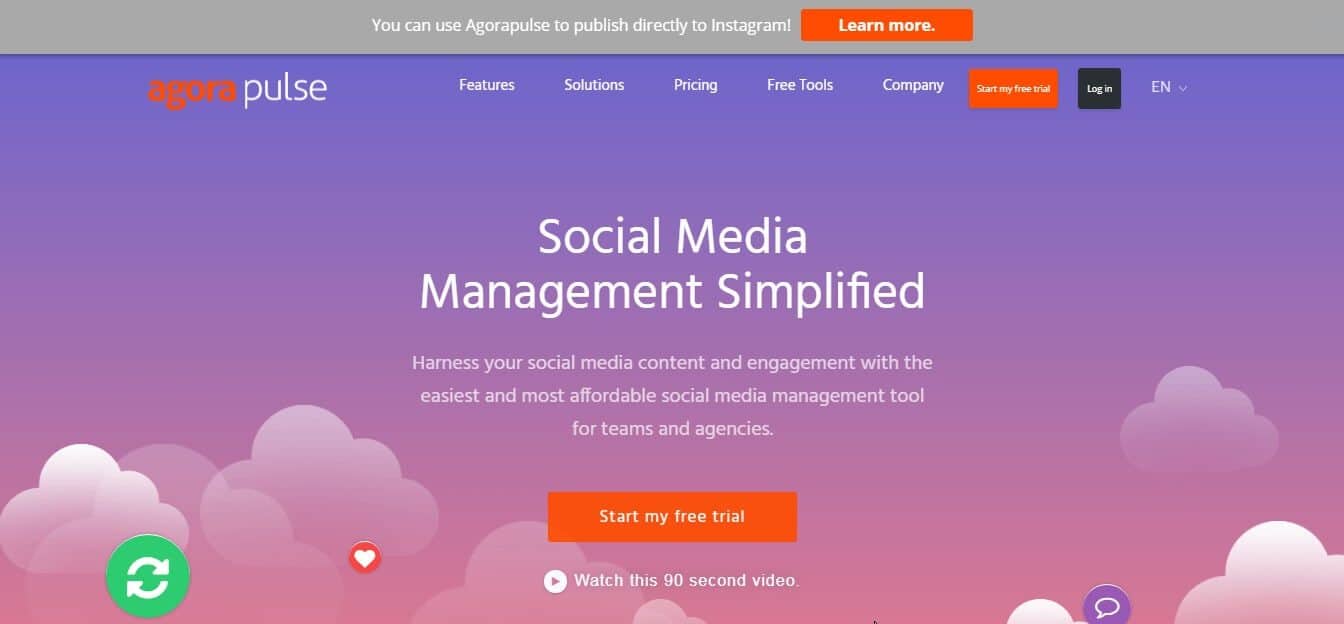 agorapulse online reputation management tools