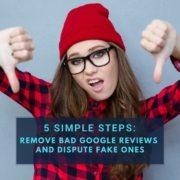 remove a google review or flag fake ones