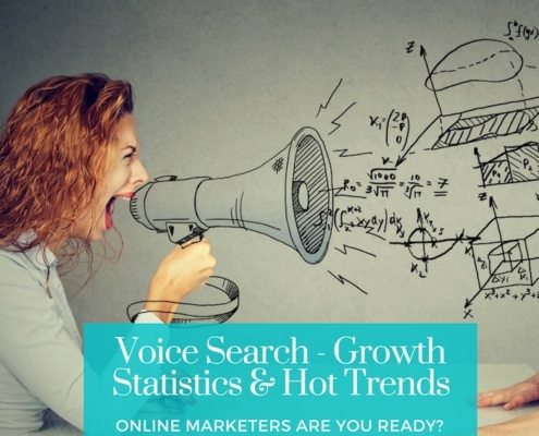 feature image for blog post about people searching with voices