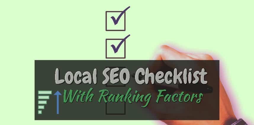 Local SEO Checklist with boxes