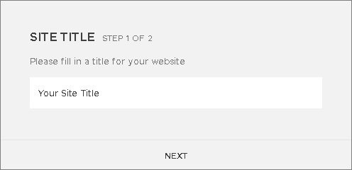 a screenshot of the site title where you can type the name of website