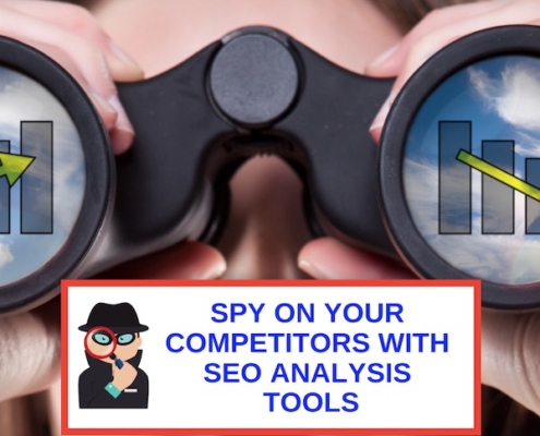 woman doing search engine competitor analysis