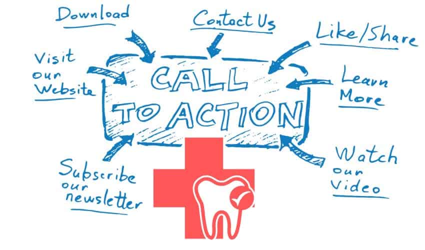 calls to action for a dental website