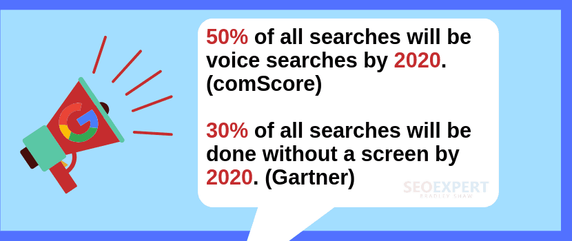 two stats on the expanding market of voice seo